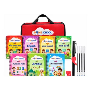 7 PCS Digital Magic Kids Handwriting Practice Book Set with Pen & Bag